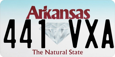 AR license plate 441VXA