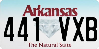 AR license plate 441VXB