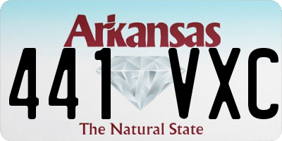 AR license plate 441VXC