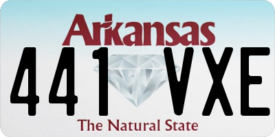 AR license plate 441VXE