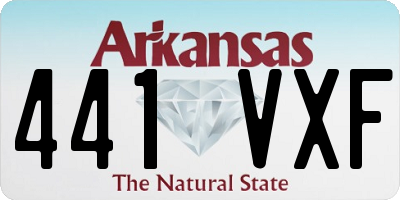 AR license plate 441VXF