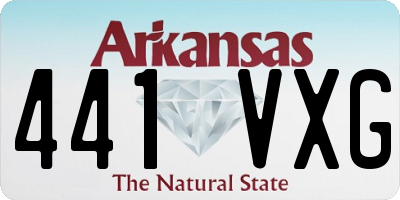 AR license plate 441VXG