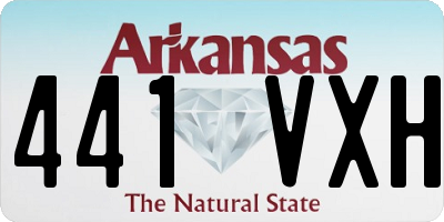 AR license plate 441VXH