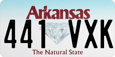 AR license plate 441VXK