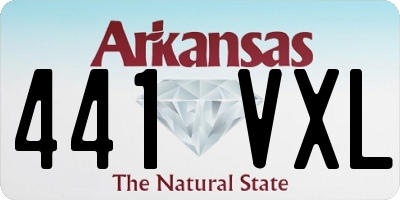 AR license plate 441VXL