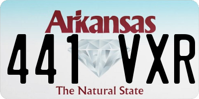 AR license plate 441VXR