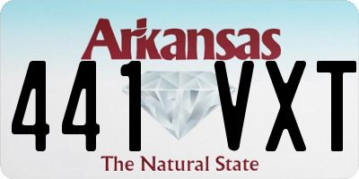 AR license plate 441VXT