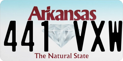 AR license plate 441VXW