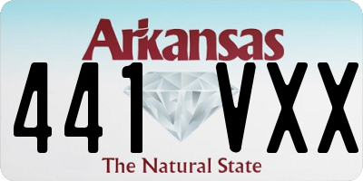 AR license plate 441VXX