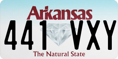 AR license plate 441VXY