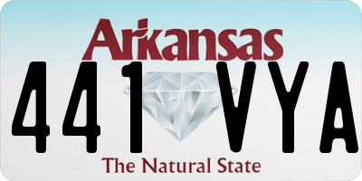 AR license plate 441VYA