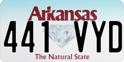 AR license plate 441VYD