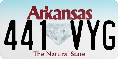 AR license plate 441VYG