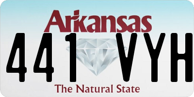 AR license plate 441VYH