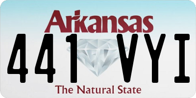 AR license plate 441VYI