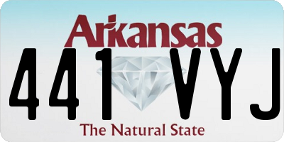 AR license plate 441VYJ