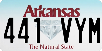 AR license plate 441VYM