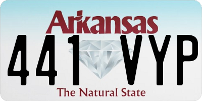 AR license plate 441VYP