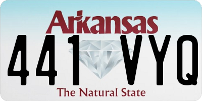 AR license plate 441VYQ