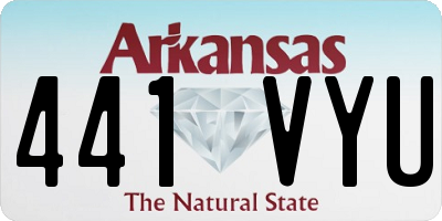 AR license plate 441VYU