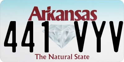 AR license plate 441VYV