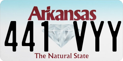 AR license plate 441VYY