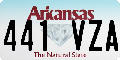 AR license plate 441VZA