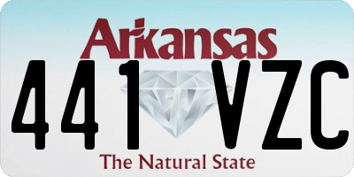 AR license plate 441VZC