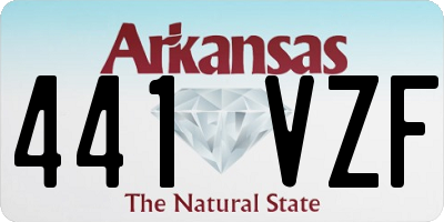 AR license plate 441VZF