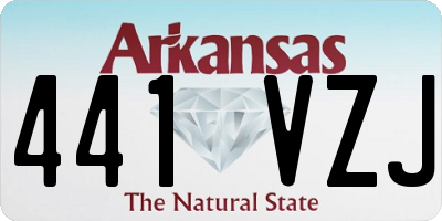 AR license plate 441VZJ