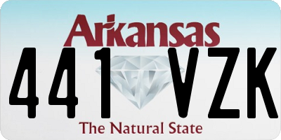 AR license plate 441VZK
