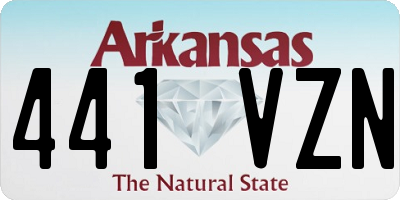 AR license plate 441VZN