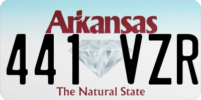 AR license plate 441VZR