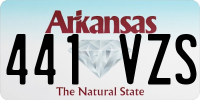 AR license plate 441VZS