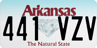 AR license plate 441VZV