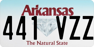 AR license plate 441VZZ