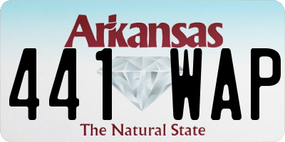 AR license plate 441WAP