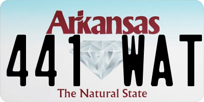AR license plate 441WAT