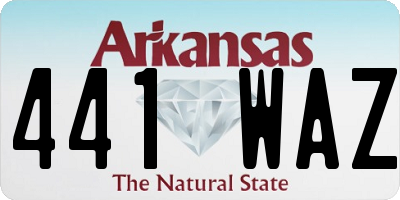 AR license plate 441WAZ