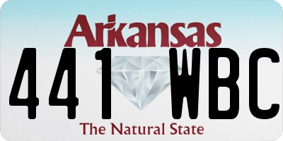 AR license plate 441WBC