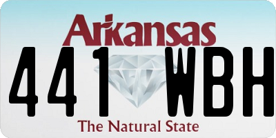 AR license plate 441WBH