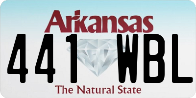 AR license plate 441WBL