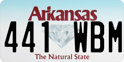 AR license plate 441WBM