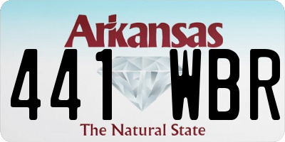 AR license plate 441WBR