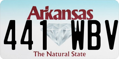 AR license plate 441WBV