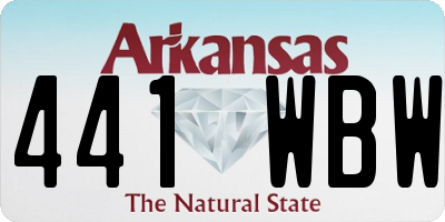 AR license plate 441WBW