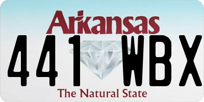 AR license plate 441WBX