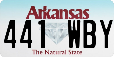 AR license plate 441WBY