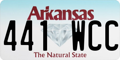 AR license plate 441WCC