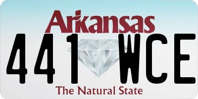 AR license plate 441WCE